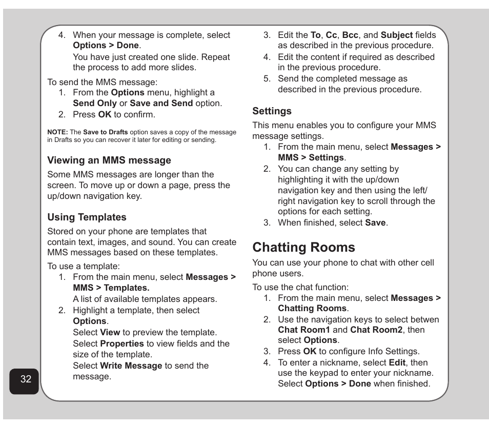 Chatting rooms | Asus Z801 User Manual | Page 36 / 84