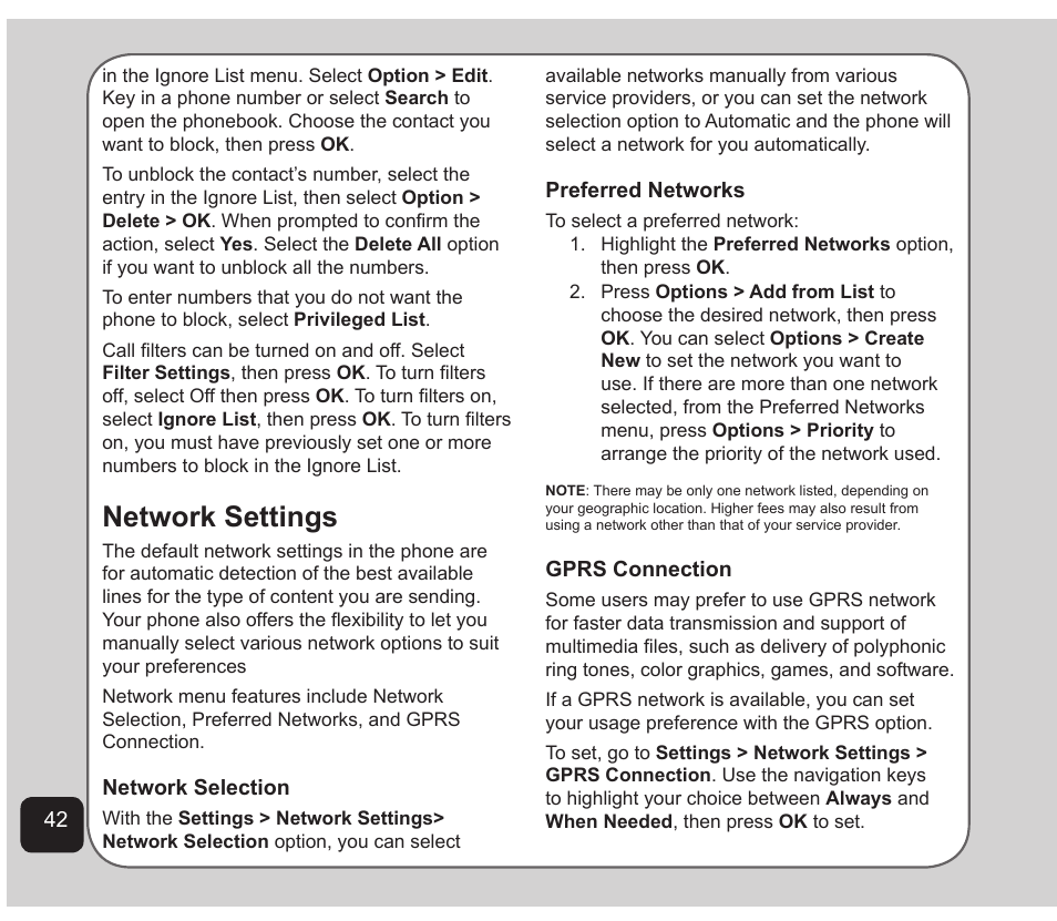 Network settings | Asus Z801 User Manual | Page 46 / 84