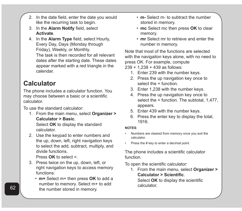 Calculator | Asus Z801 User Manual | Page 66 / 84