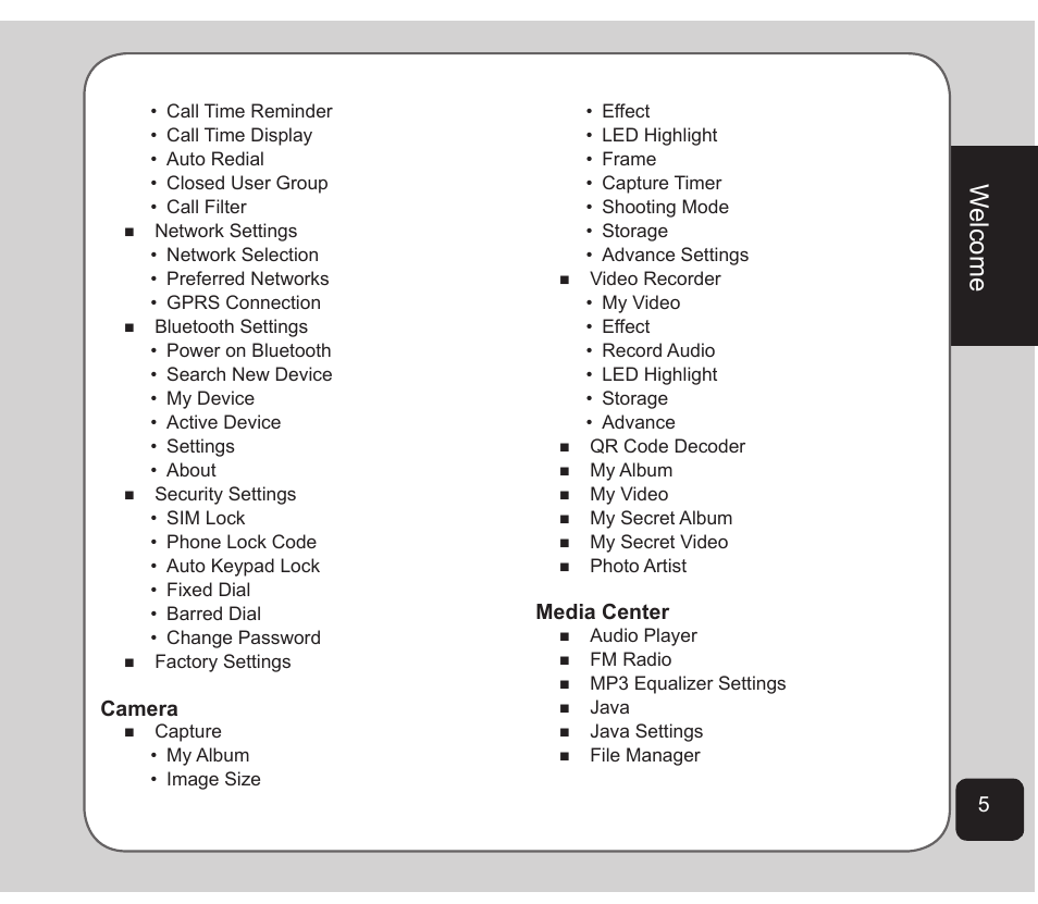 Welcome | Asus Z801 User Manual | Page 9 / 84