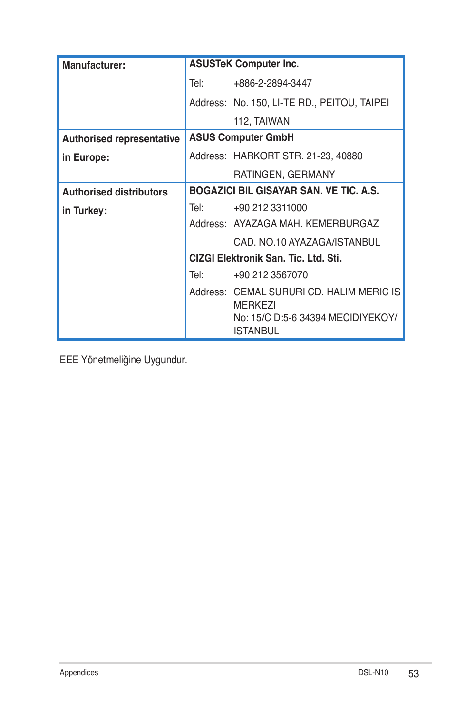 Asus DSL-N10 (VER.B1) User Manual | Page 53 / 53