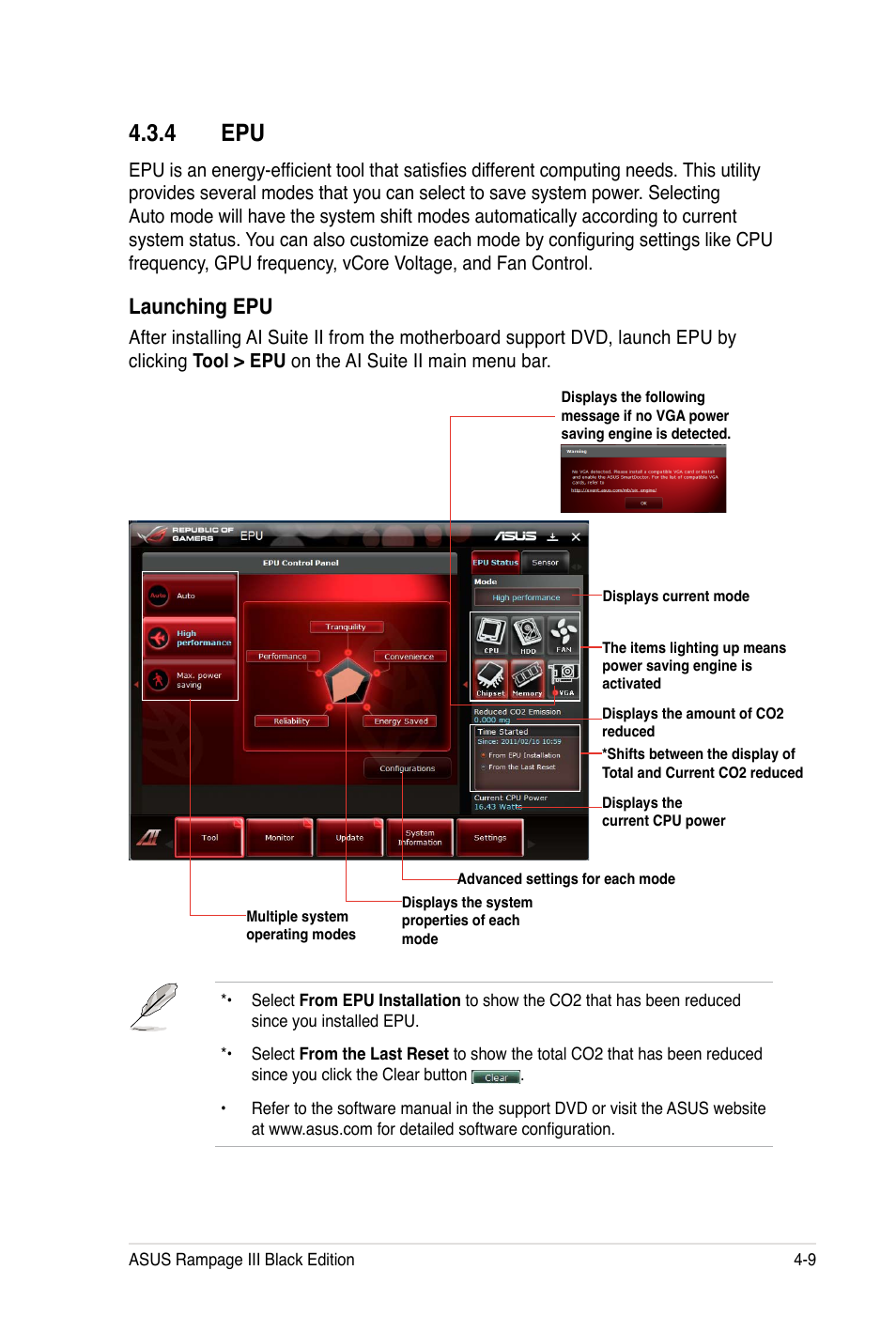 4 epu, Launching epu | Asus Rampage III Black Edition User Manual | Page 157 / 198