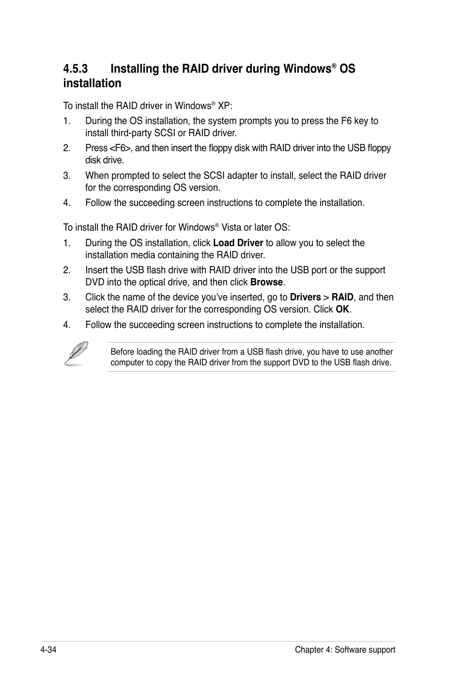 3 installing the raid driver during windows, Os installation | Asus Rampage III Black Edition User Manual | Page 182 / 198