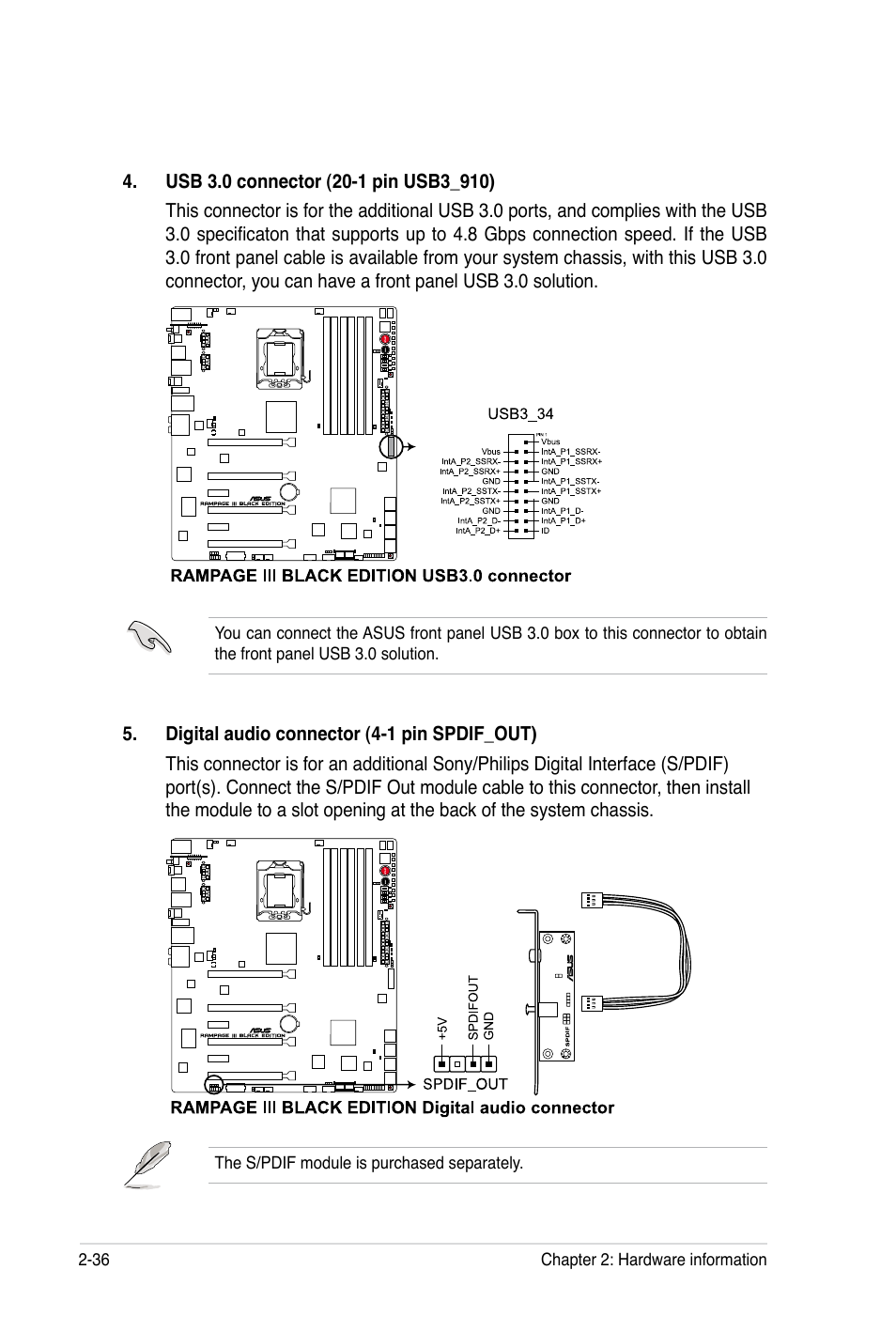 Asus Rampage III Black Edition User Manual | Page 68 / 198