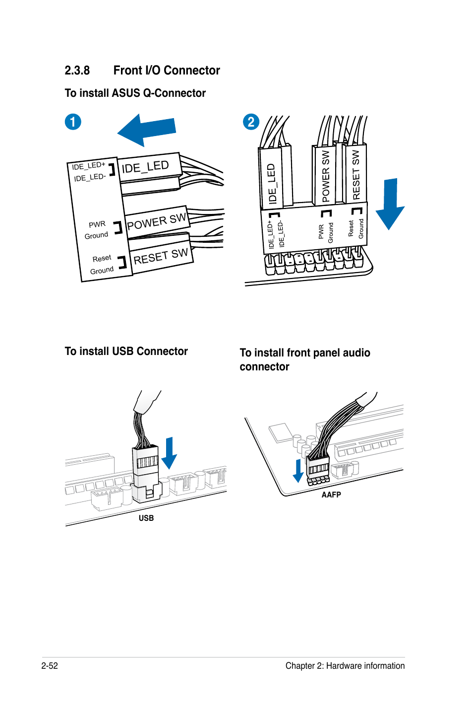 8 front i/o connector | Asus Rampage III Black Edition User Manual | Page 84 / 198