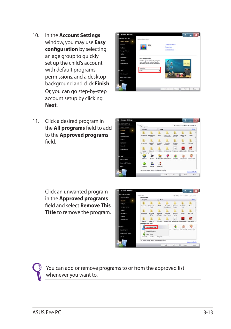 Asus Eee PC 1001PQ User Manual | Page 43 / 72