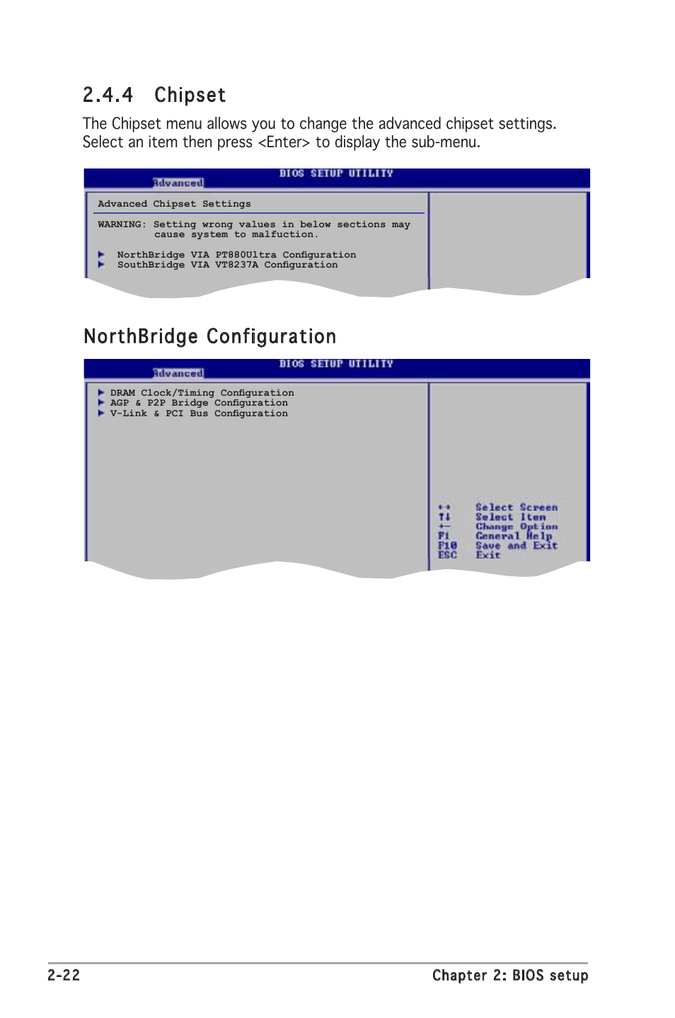4 chipset, Northbridge configuration | Asus P5VDC-X User Manual | Page 68 / 92