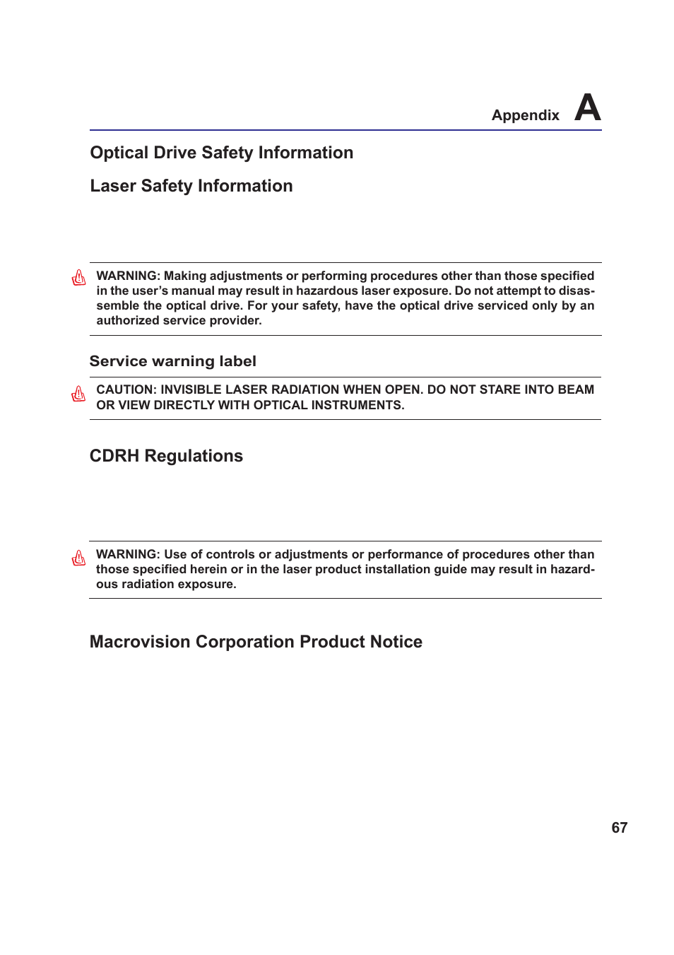 Asus Z99 User Manual | Page 67 / 71
