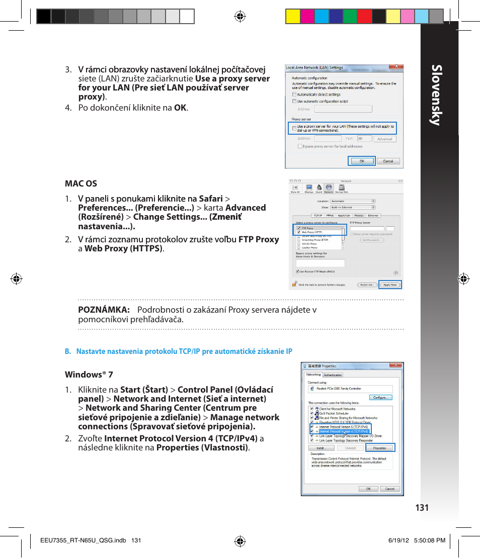 Slo vensk y | Asus RT-N65U User Manual | Page 131 / 159