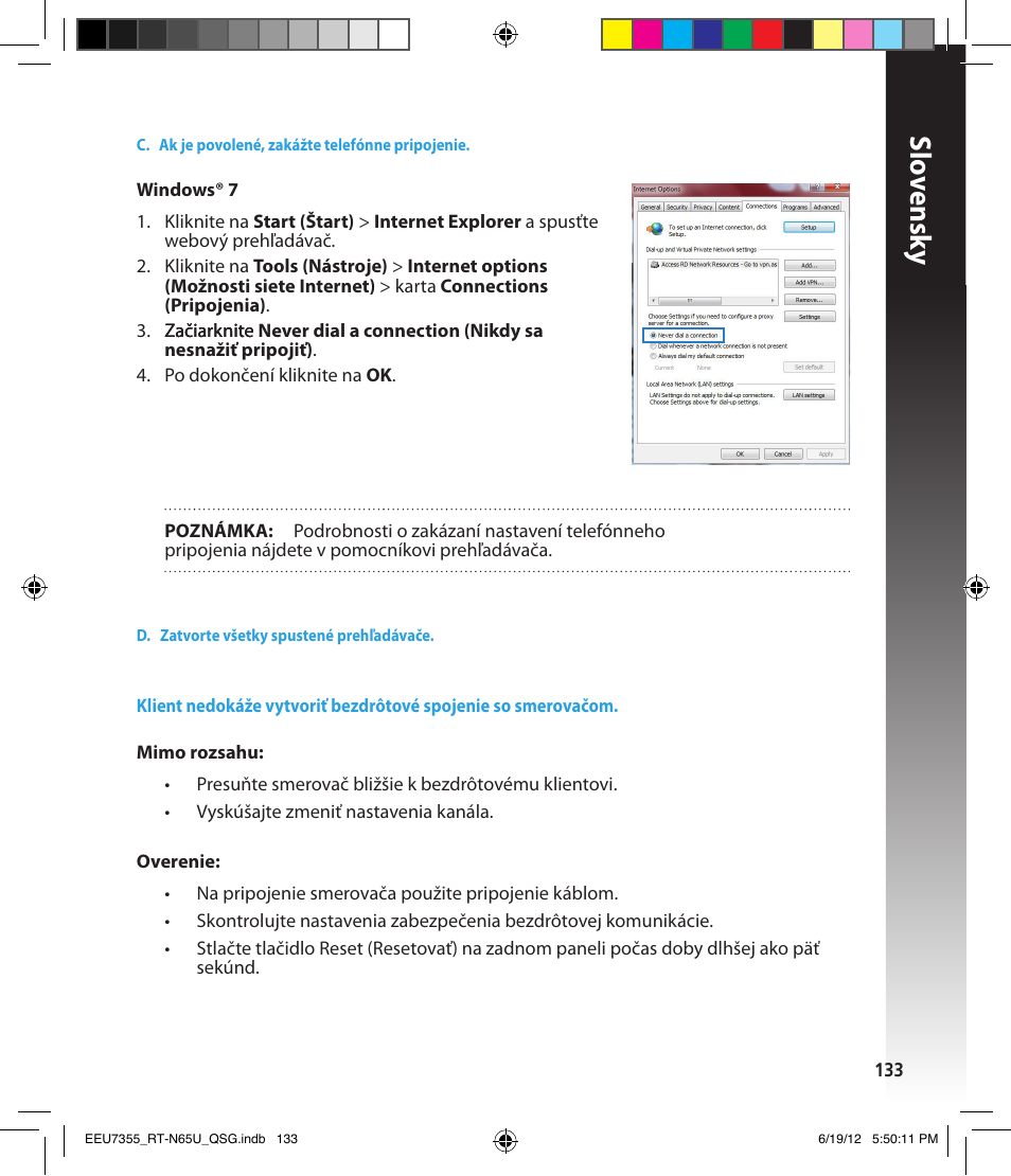 Slo vensk y | Asus RT-N65U User Manual | Page 133 / 159