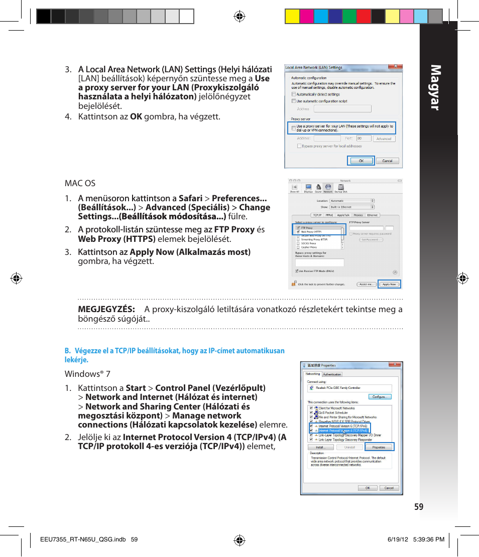 Magy ar | Asus RT-N65U User Manual | Page 59 / 159