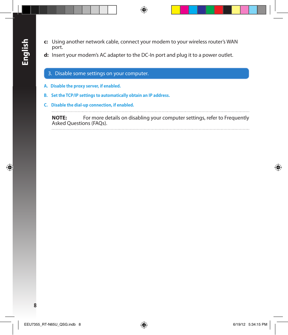 English | Asus RT-N65U User Manual | Page 8 / 159