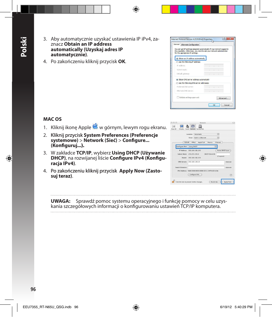 Polsk i | Asus RT-N65U User Manual | Page 96 / 159