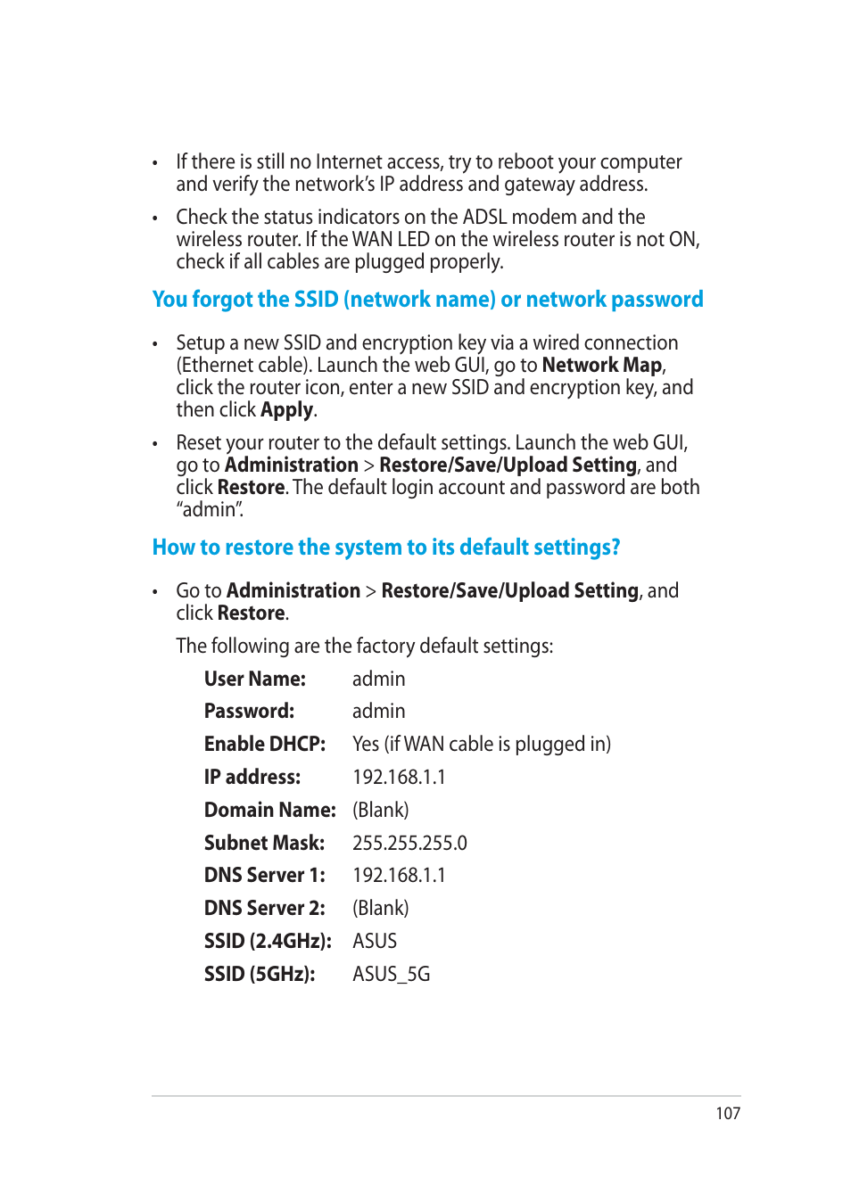 Asus RT-AC52U User Manual | Page 107 / 130