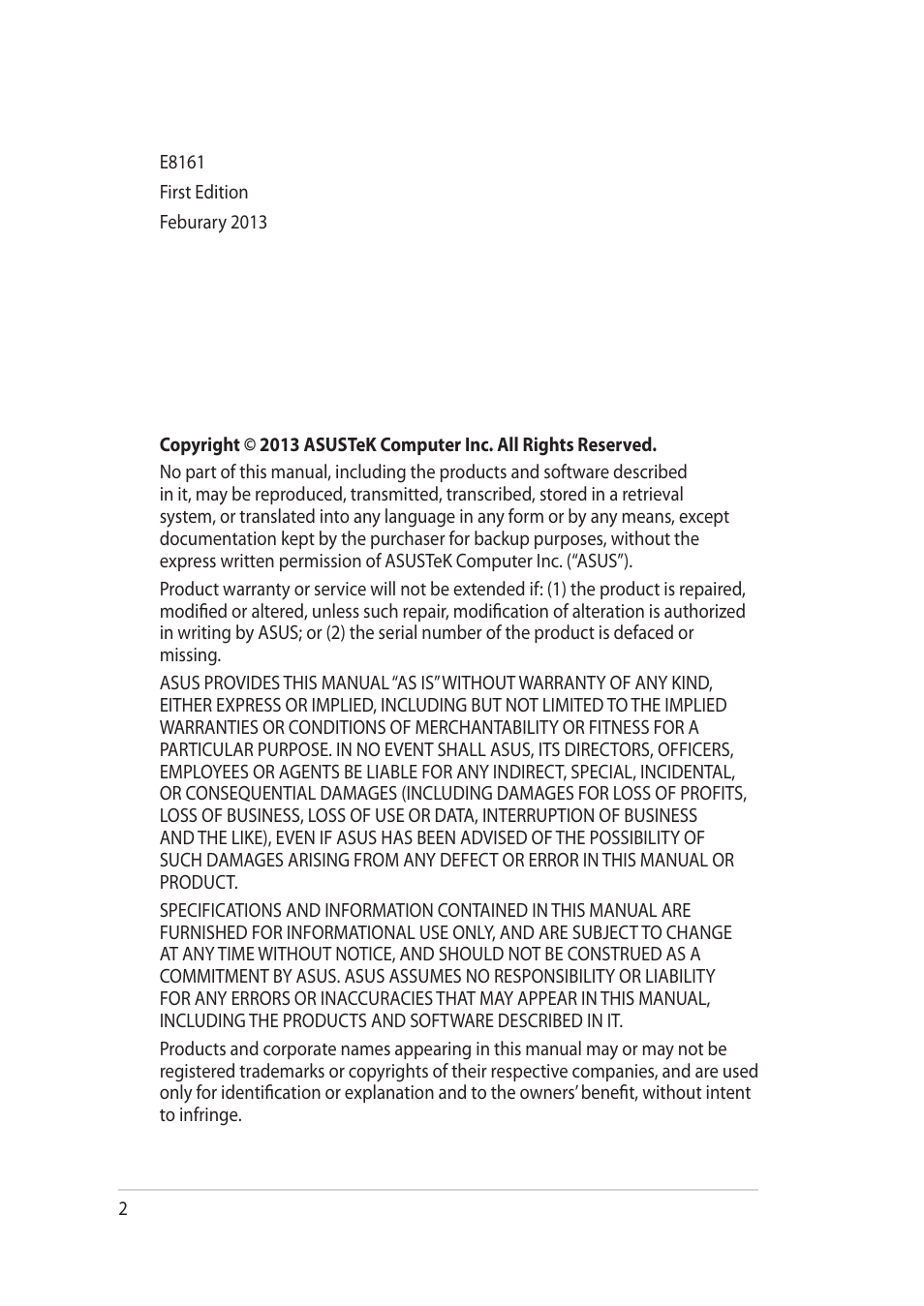 Asus RT-AC52U User Manual | Page 2 / 130