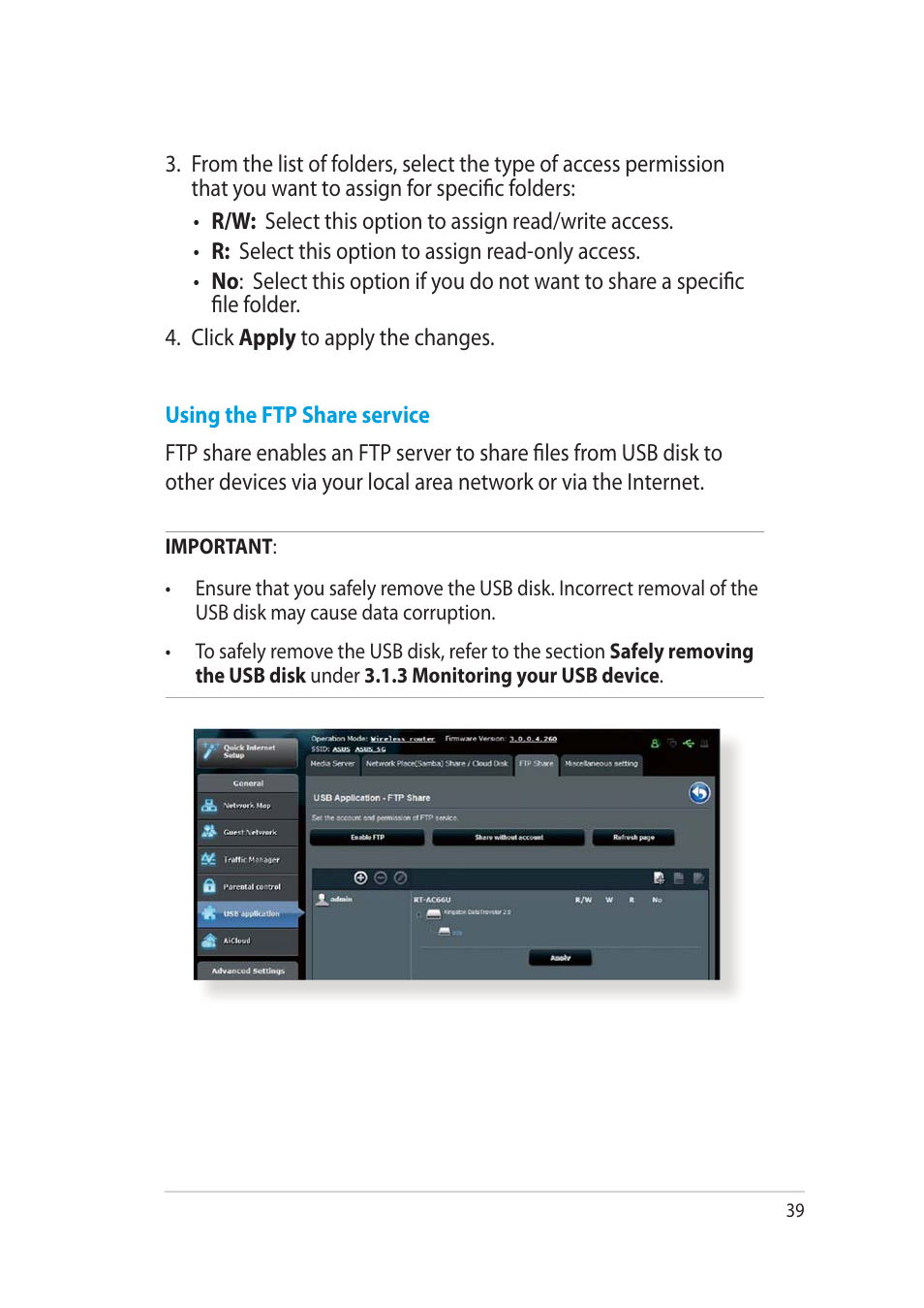 Asus RT-AC52U User Manual | Page 39 / 130