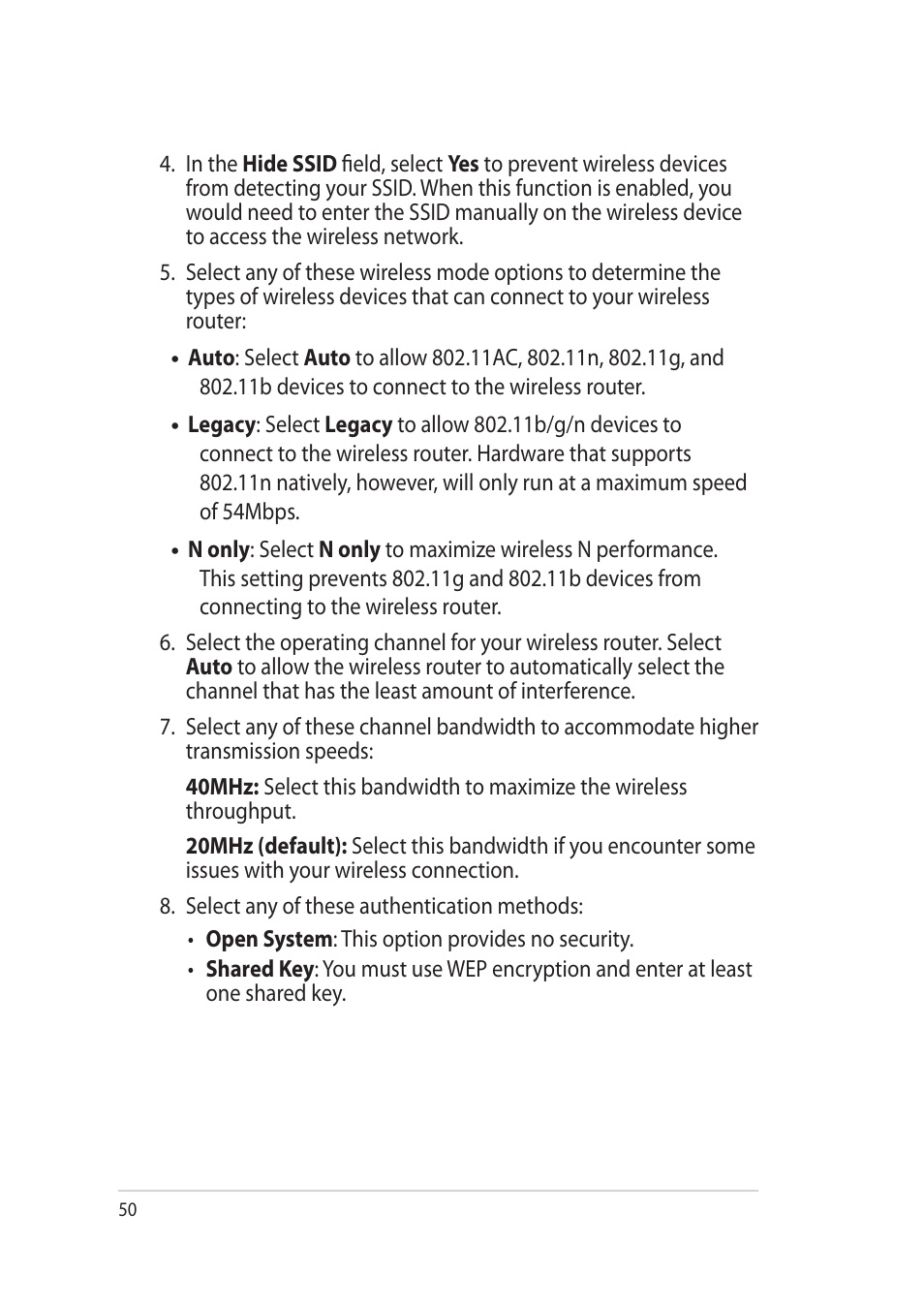 Asus RT-AC52U User Manual | Page 50 / 130