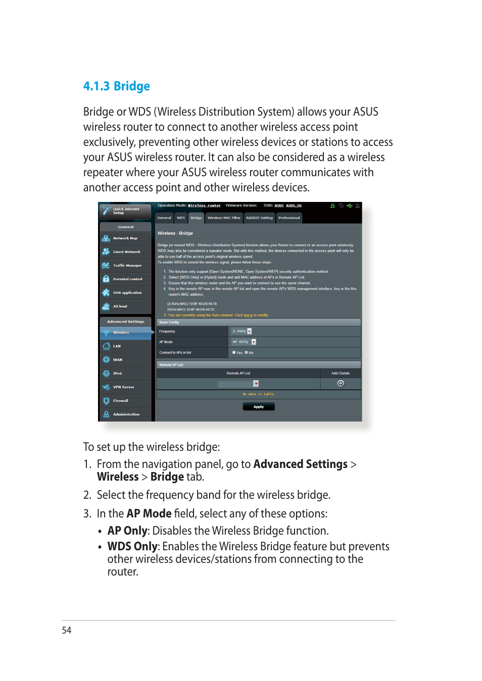 Asus RT-AC52U User Manual | Page 54 / 130