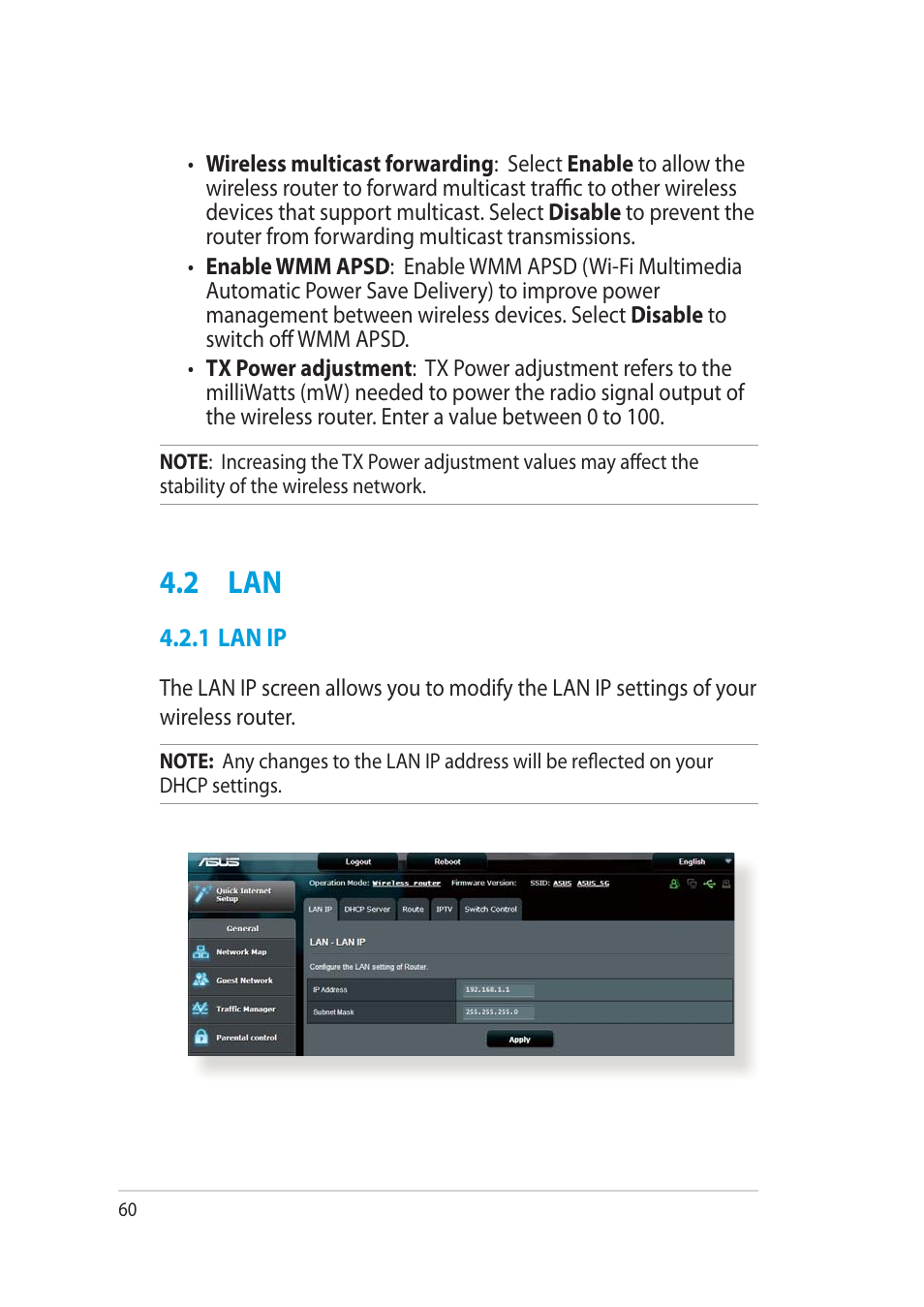 2 lan | Asus RT-AC52U User Manual | Page 60 / 130