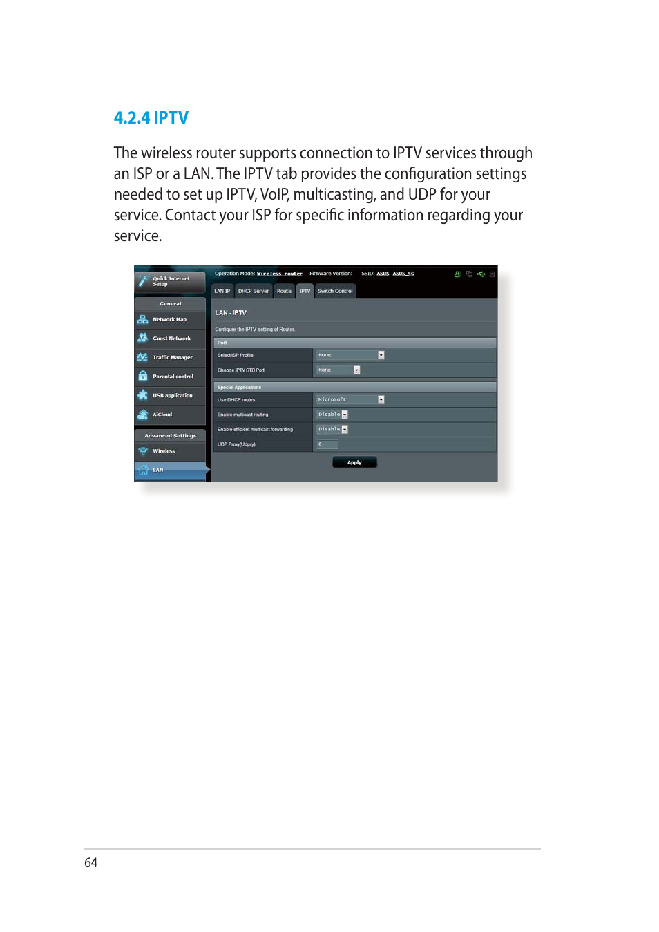 Asus RT-AC52U User Manual | Page 64 / 130