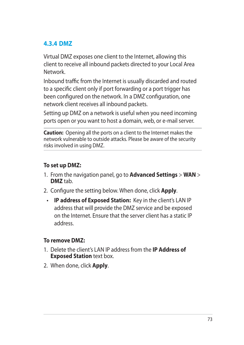 Asus RT-AC52U User Manual | Page 73 / 130