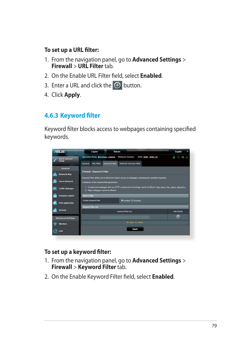 Asus RT-AC52U User Manual | Page 79 / 130