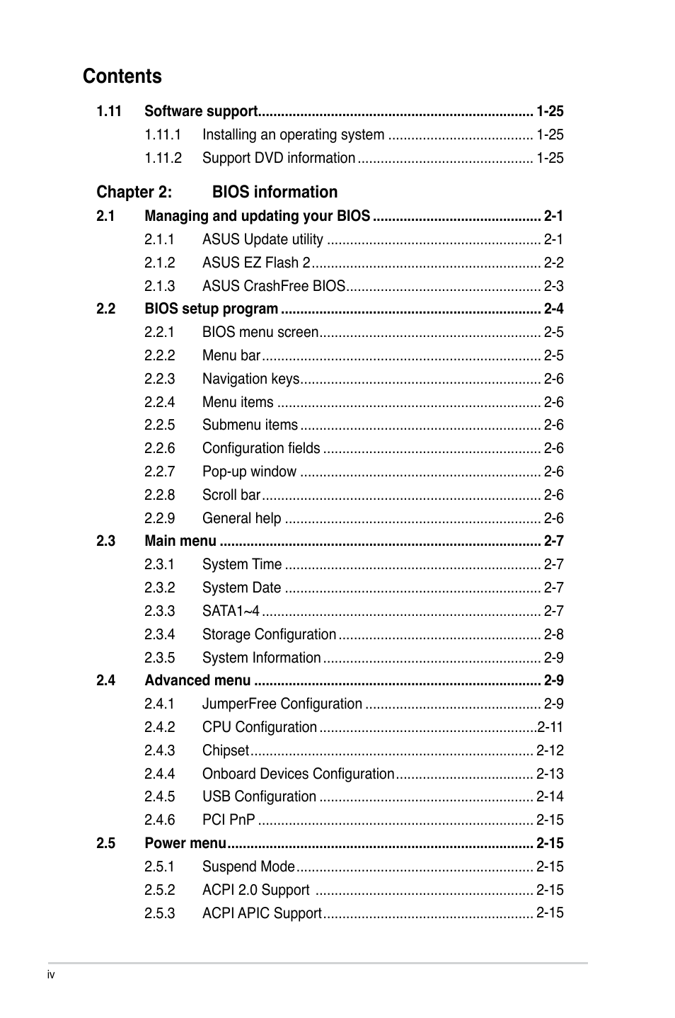 Asus P5G41T-M LX3 User Manual | Page 4 / 60