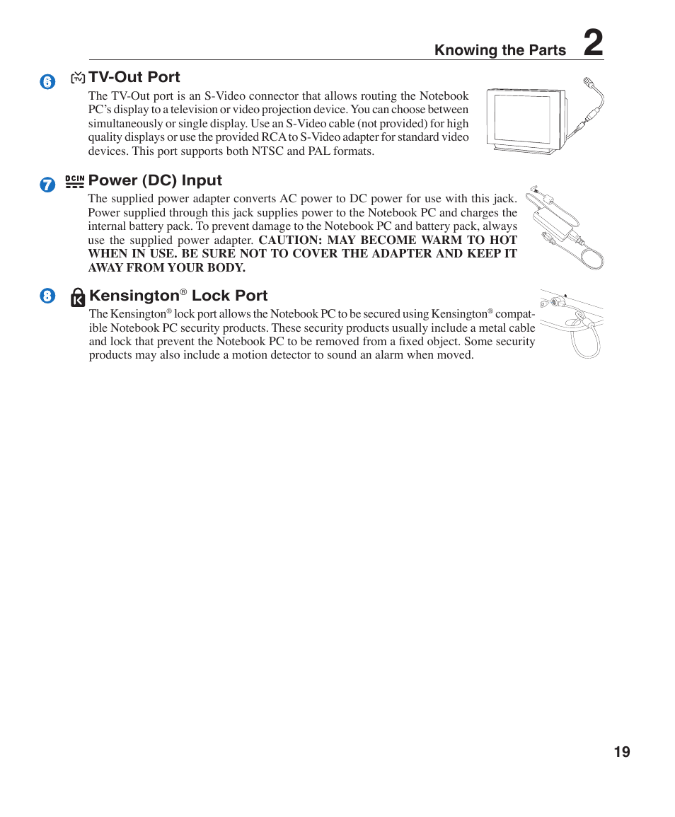 Asus F2J User Manual | Page 19 / 89