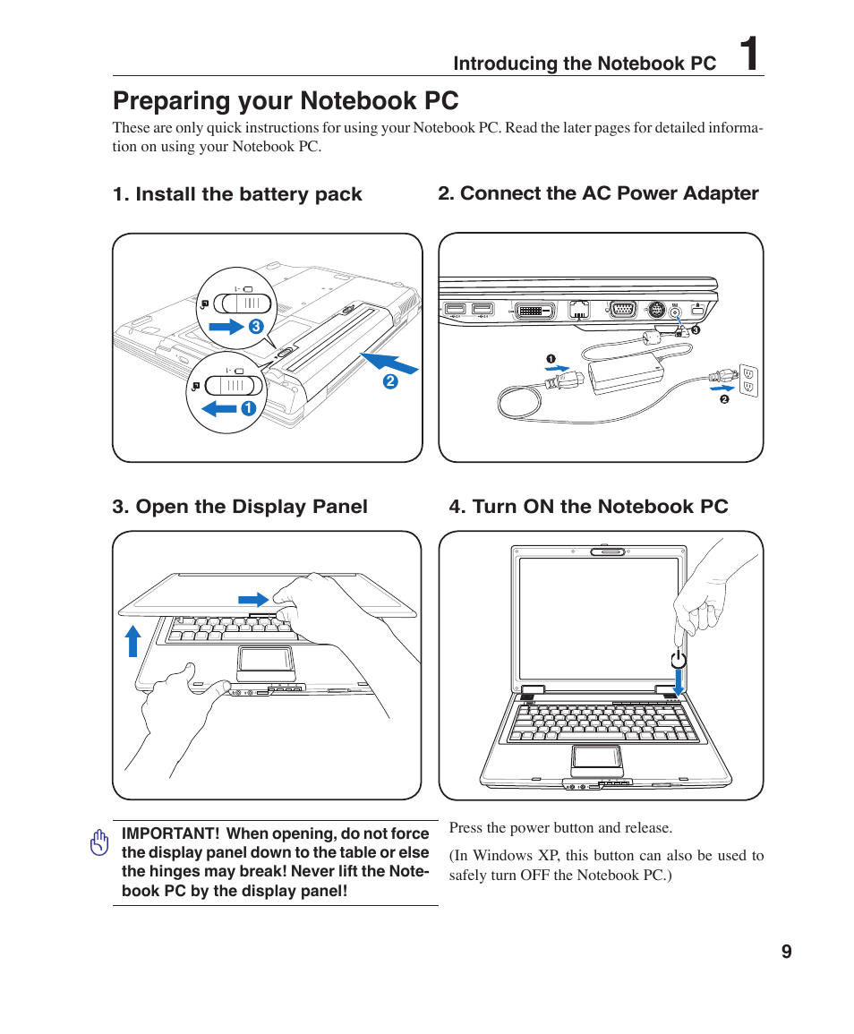 Asus F2J User Manual | Page 9 / 89