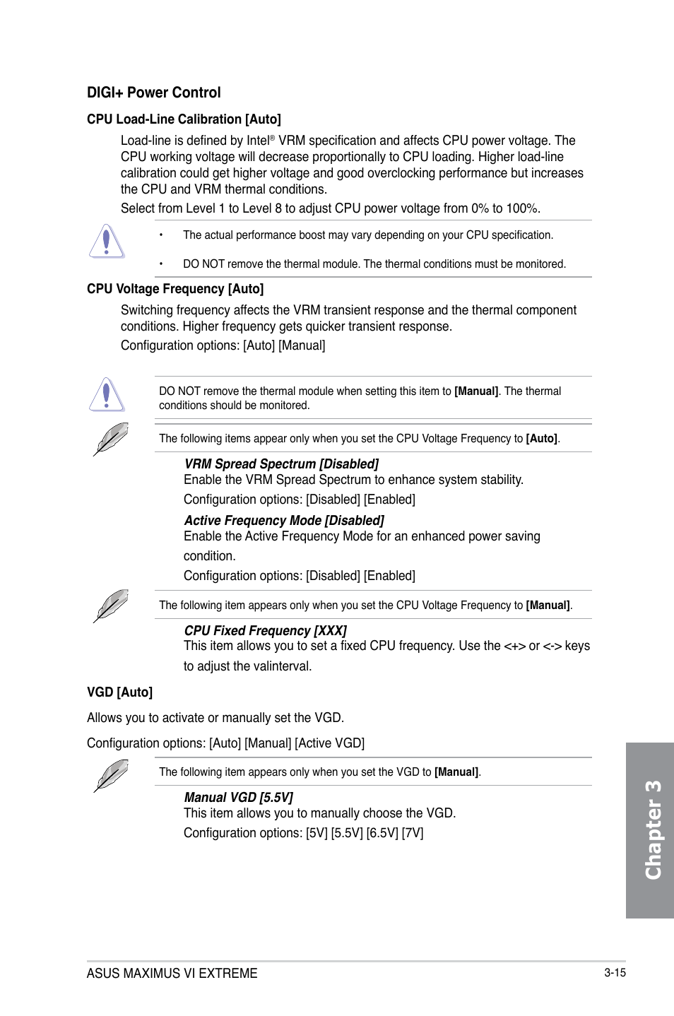 Chapter 3 | Asus MAXIMUS VI EXTREME User Manual | Page 107 / 208