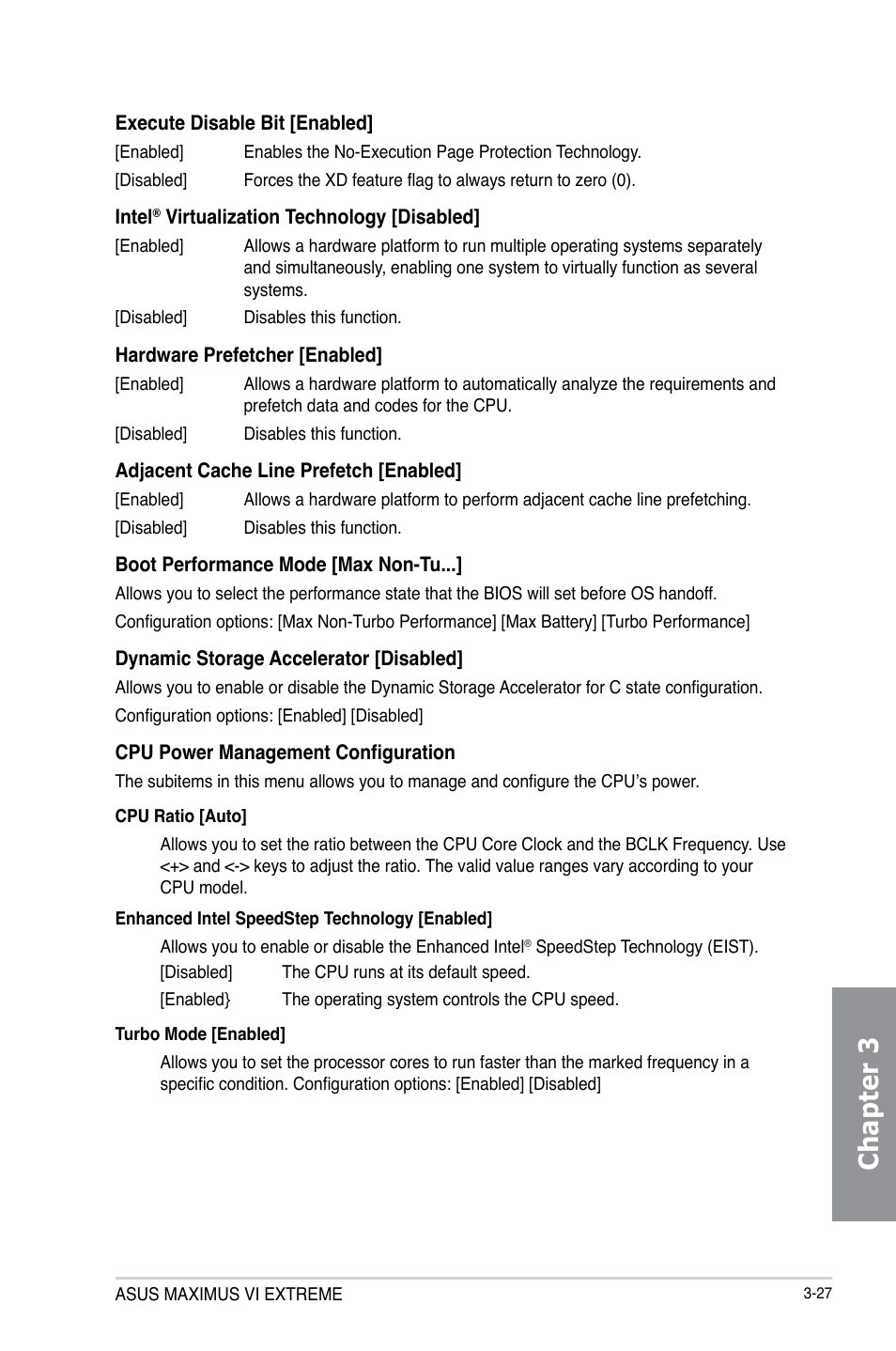 Chapter 3 | Asus MAXIMUS VI EXTREME User Manual | Page 119 / 208
