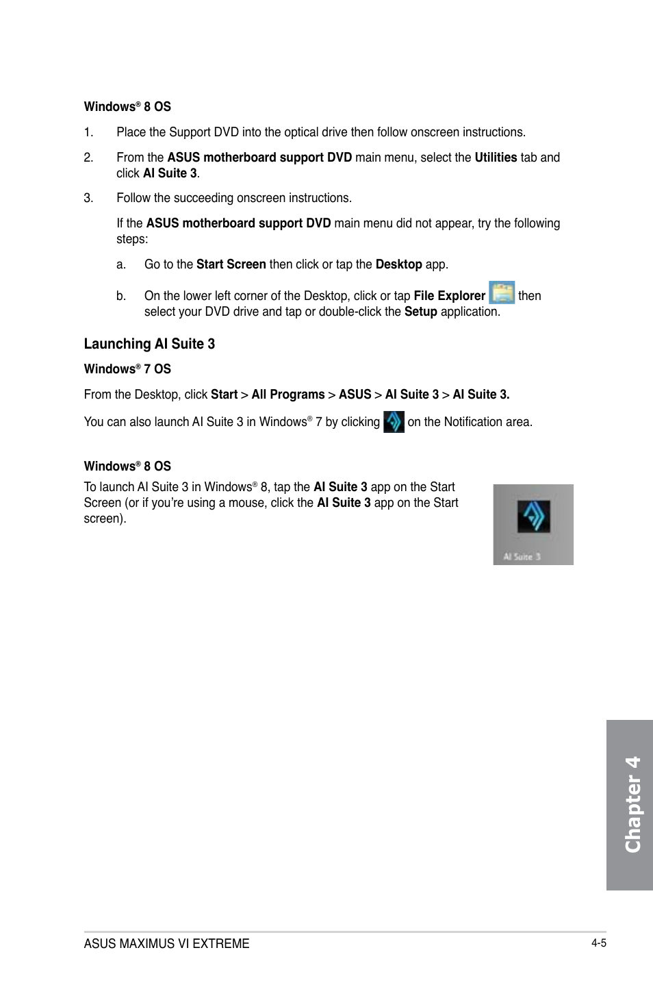 Chapter 4 | Asus MAXIMUS VI EXTREME User Manual | Page 155 / 208