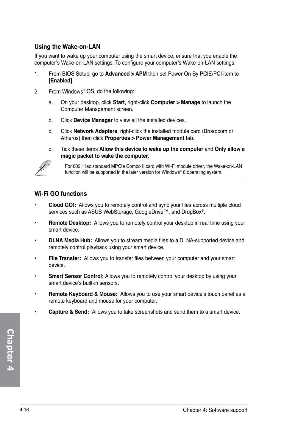 Chapter 4 | Asus MAXIMUS VI EXTREME User Manual | Page 166 / 208