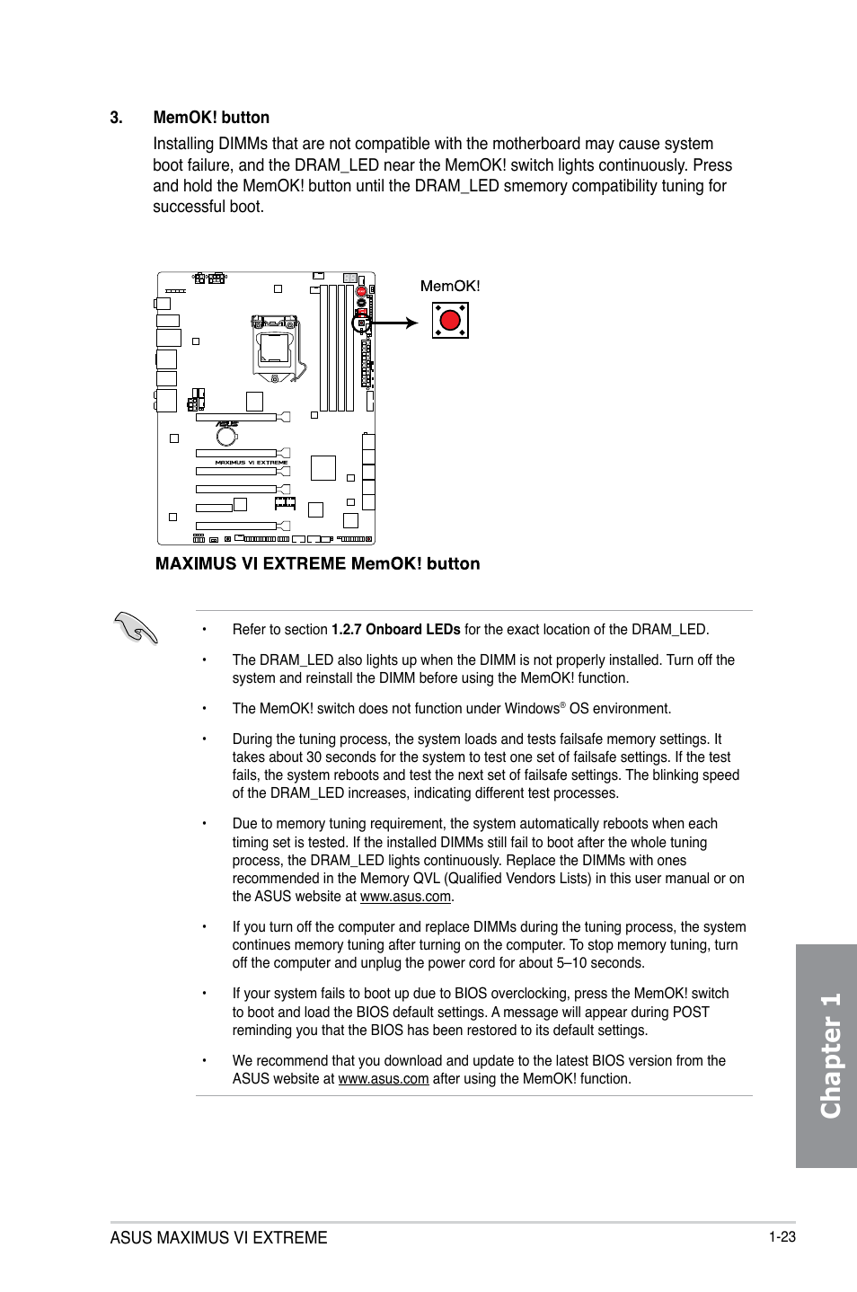 Chapter 1 | Asus MAXIMUS VI EXTREME User Manual | Page 41 / 208