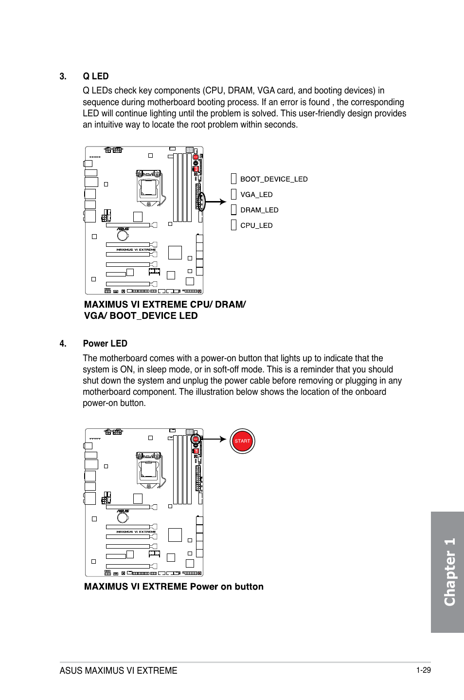 Chapter 1 | Asus MAXIMUS VI EXTREME User Manual | Page 47 / 208