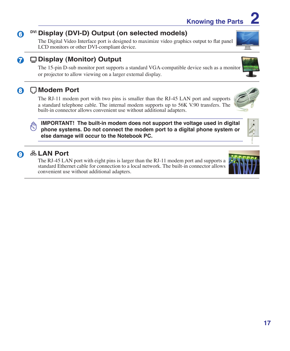 Asus M51Sr User Manual | Page 17 / 89