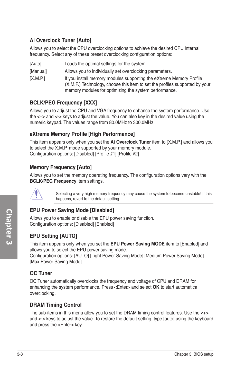 Chapter 3 | Asus P8P67 User Manual | Page 74 / 136