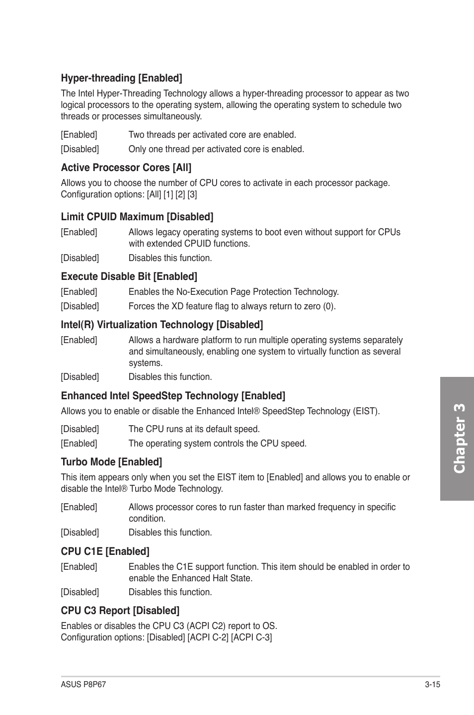 Chapter 3 | Asus P8P67 User Manual | Page 81 / 136