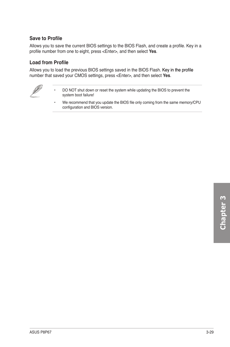 Chapter 3 | Asus P8P67 User Manual | Page 95 / 136