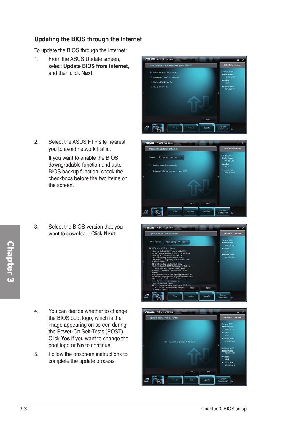 Chapter 3 | Asus P8P67 User Manual | Page 98 / 136