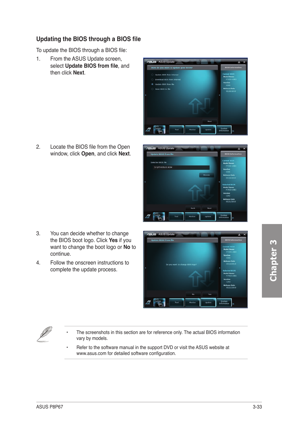 Chapter 3 | Asus P8P67 User Manual | Page 99 / 136