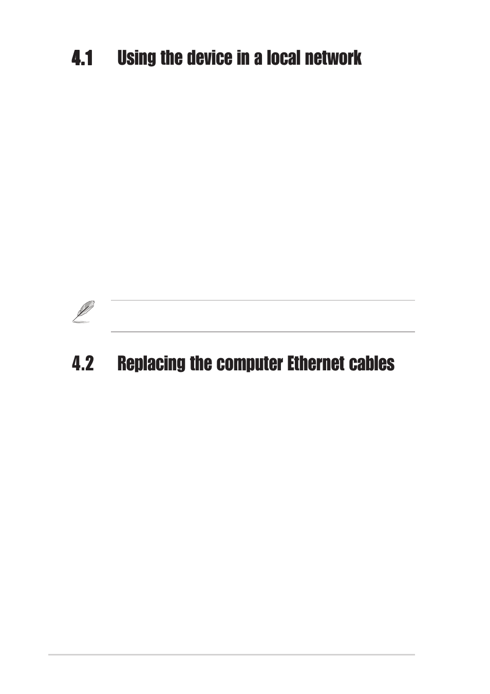 1 using the device in a local network, 2 replacing the computer ethernet cables | Asus WL-330g User Manual | Page 62 / 70