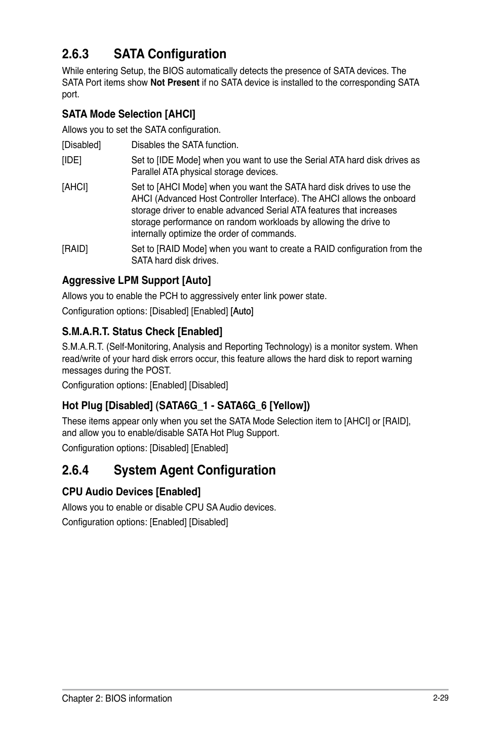 3 sata configuration, 4 system agent configuration | Asus Z87-A User Manual | Page 79 / 100