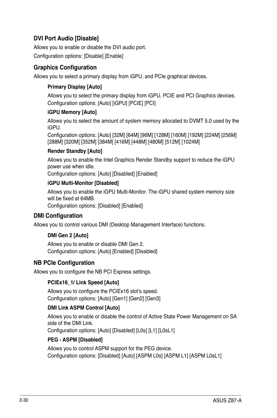 Asus Z87-A User Manual | Page 80 / 100