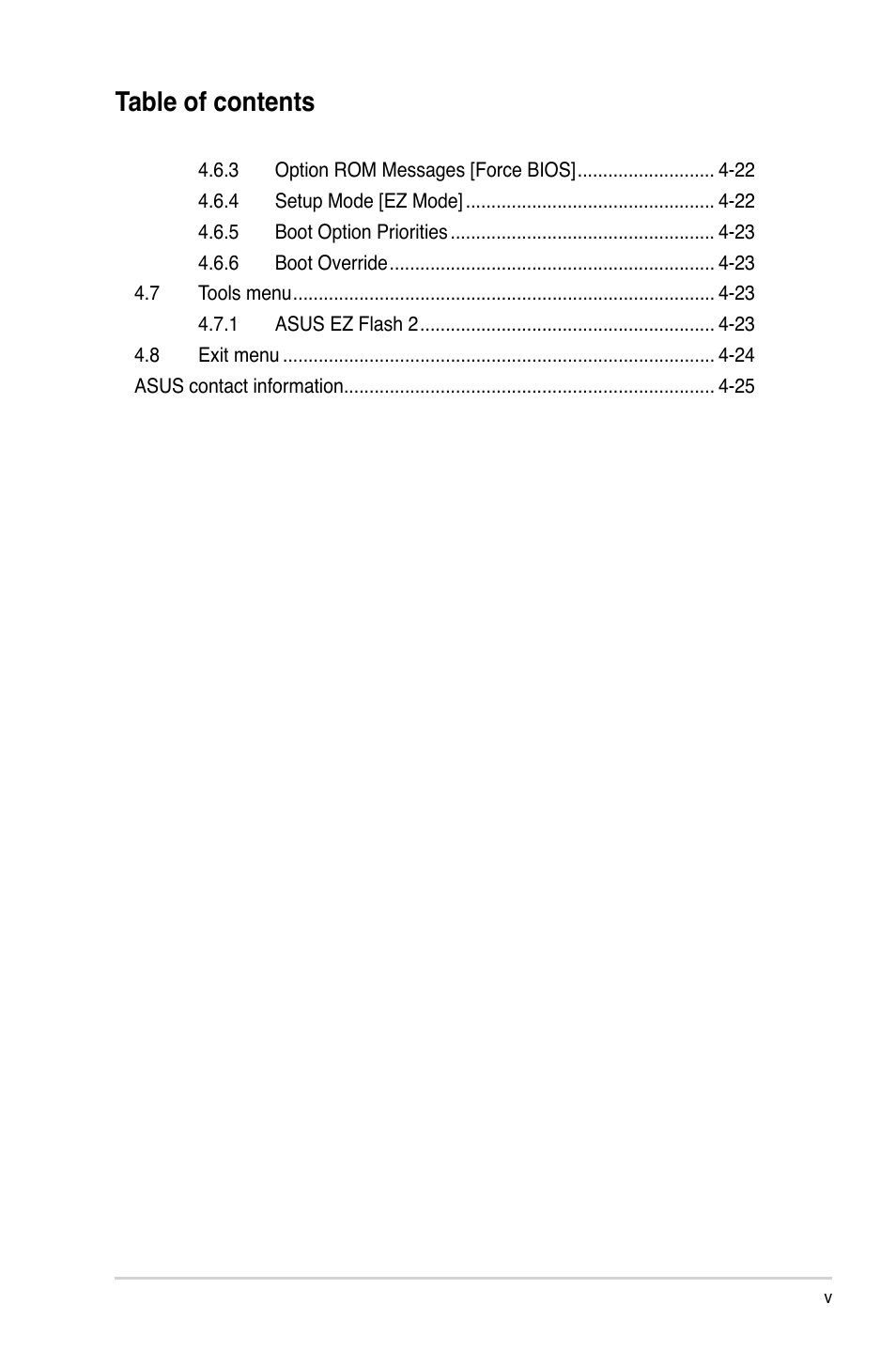 Asus V8-P8H67E User Manual | Page 5 / 79