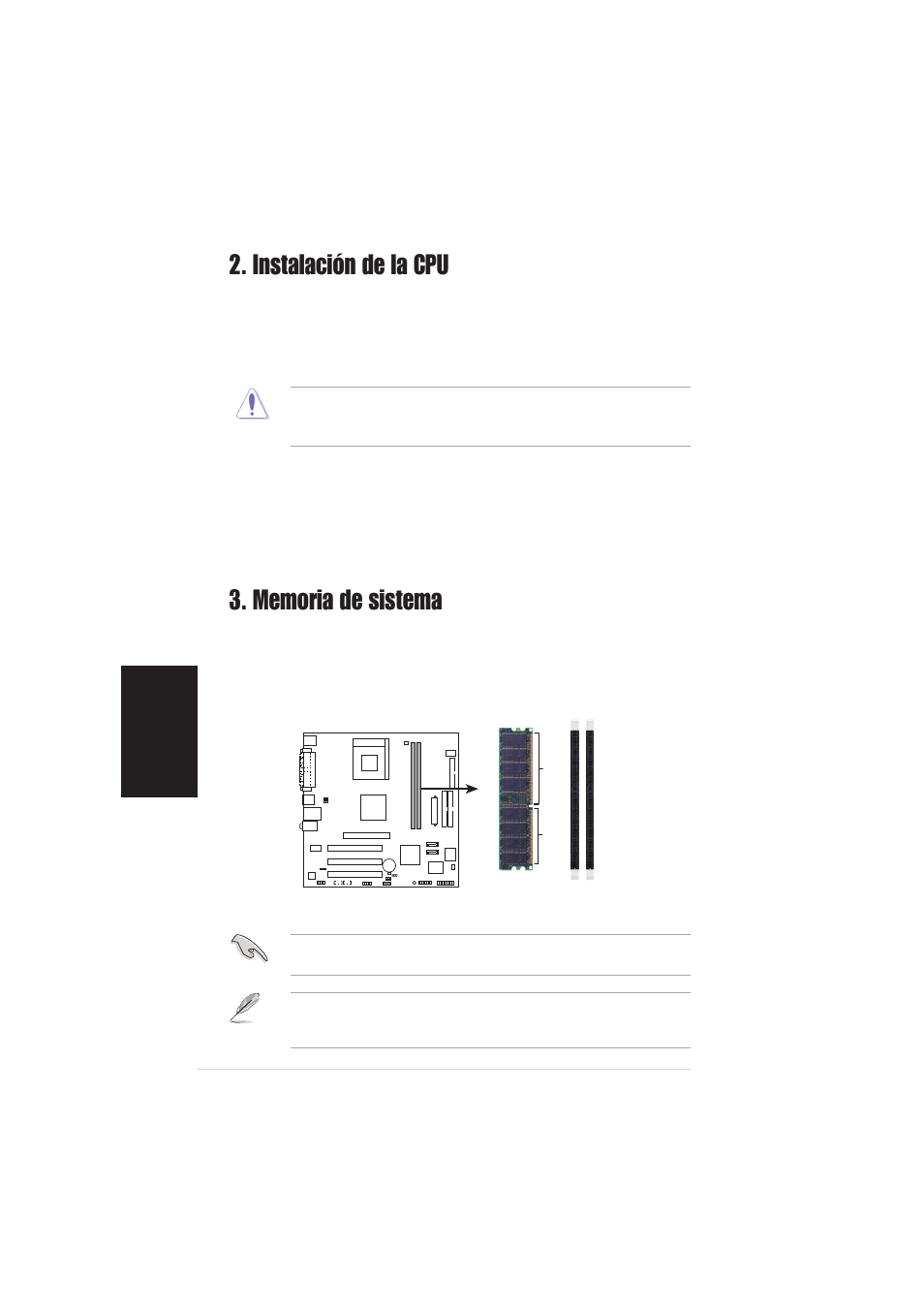 Instalación de la cpu | Asus A7V400-MX SE User Manual | Page 12 / 20