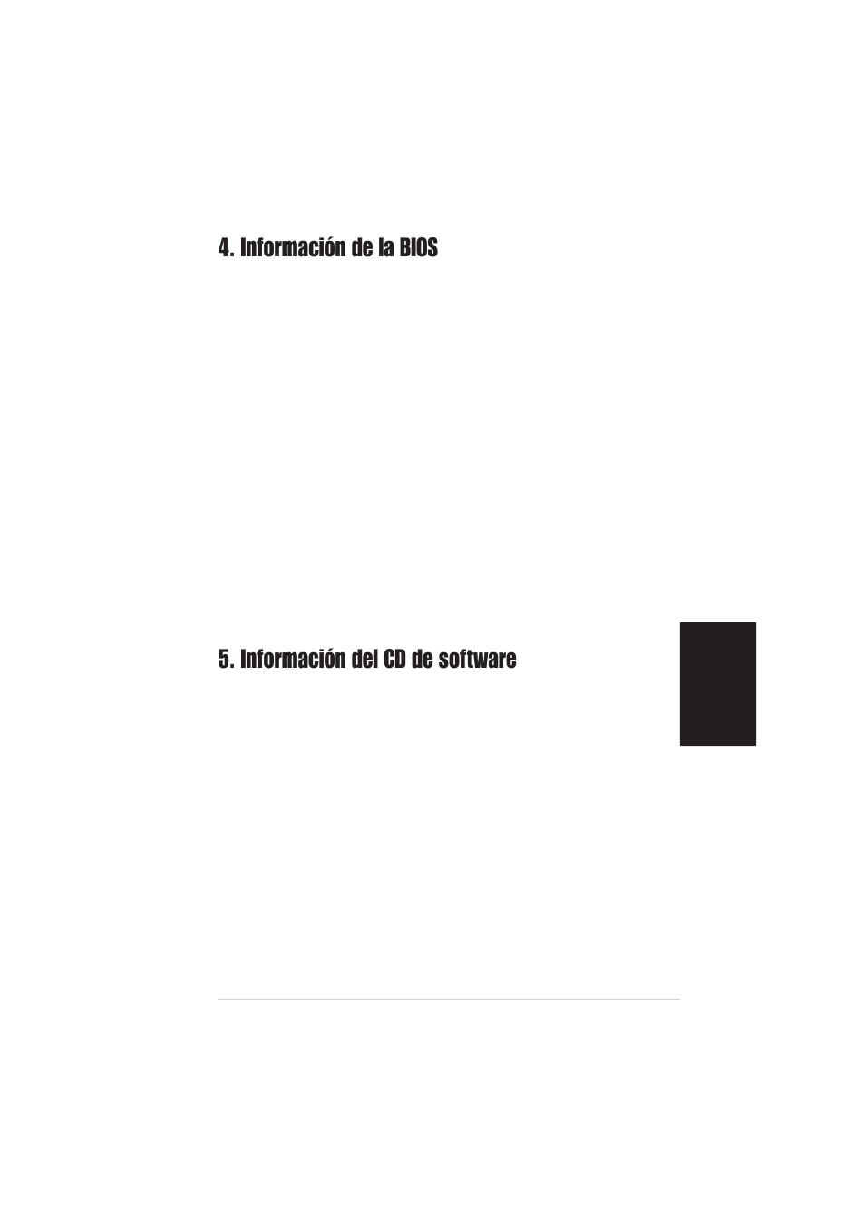 Información de la bios, Información del cd de software, Actualización de la bios | Asus A7V400-MX SE User Manual | Page 13 / 20