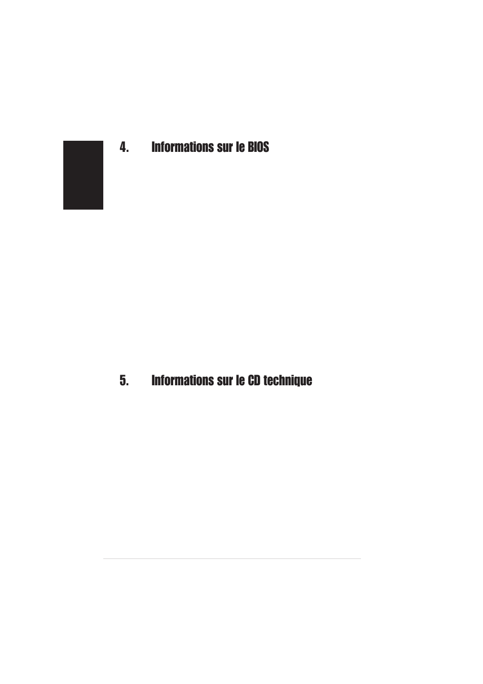 Informations sur le bios, Informations sur le cd technique, Mettre à jour le bios | Asus A7V400-MX SE User Manual | Page 4 / 20