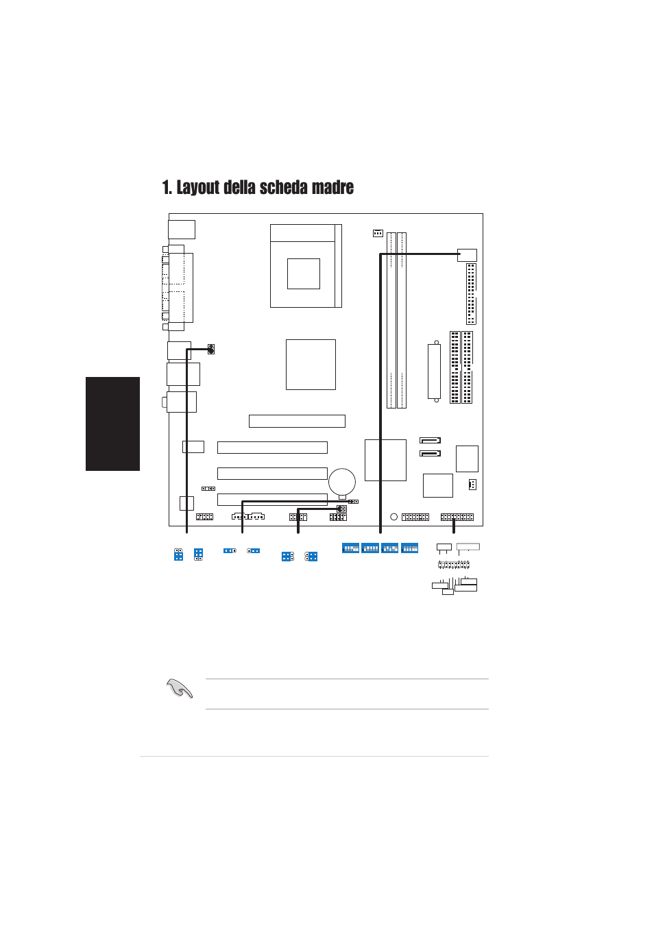 Layout della scheda madre, Italiano, Scheda madre asus a7v400-mx se | Pci1, Pci2 pci3 via, Via km400a, A7v400-mx se, Super i/o, Socket 462 | Asus A7V400-MX SE User Manual | Page 8 / 20