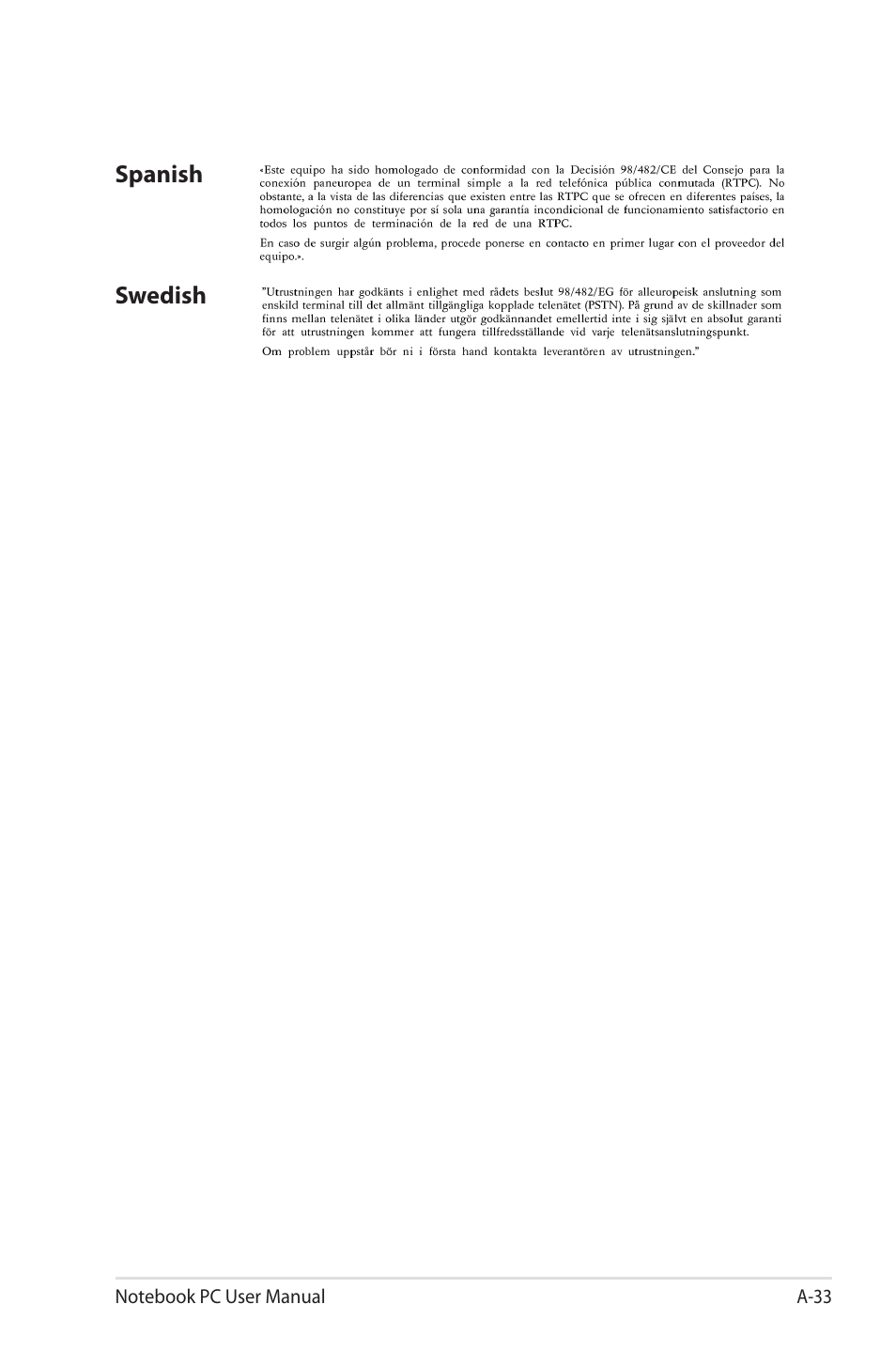 Asus N73Jn User Manual | Page 105 / 112